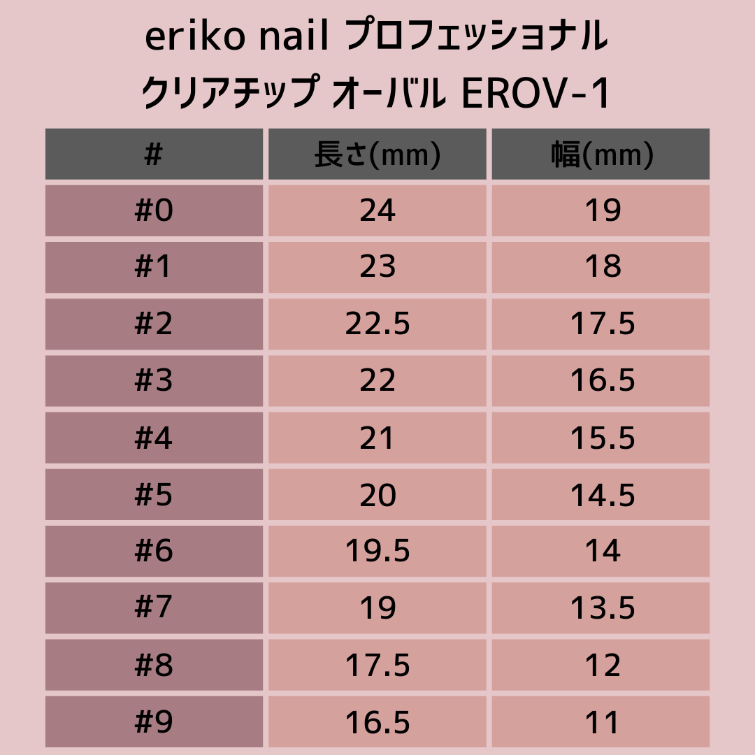 eriko nail プロフェッショナル クリアチップ 120P オーバル EROV-1